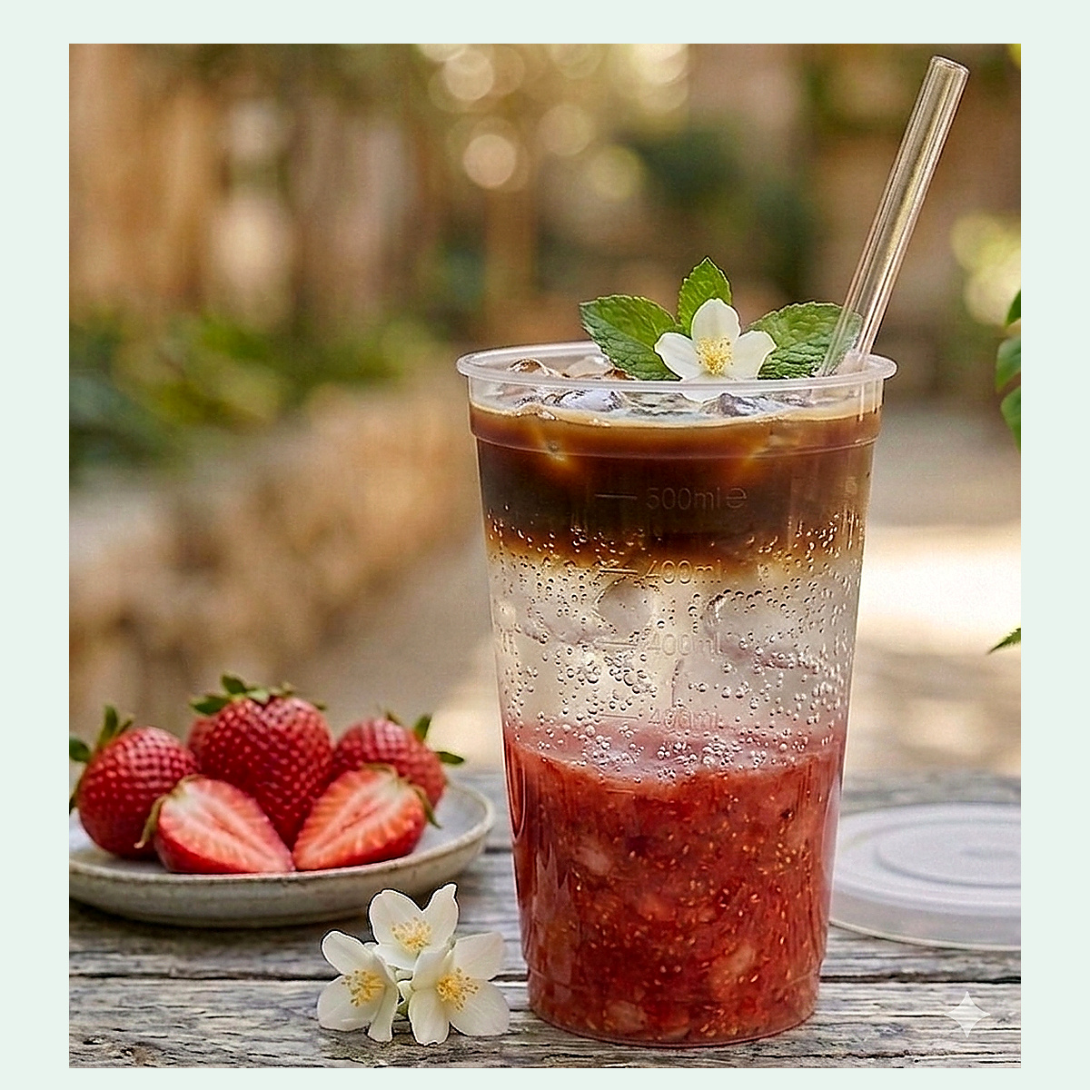 Strawberry Iced Americano