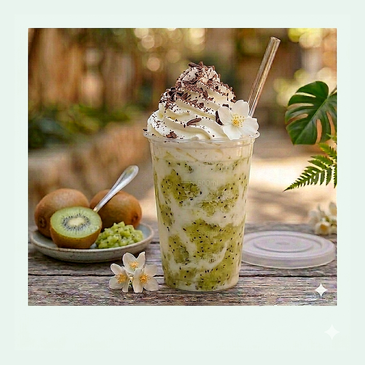 Kiwi Cream Topping