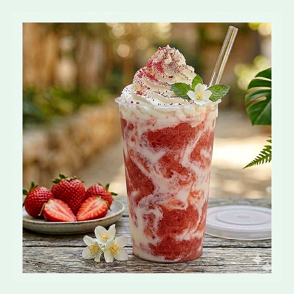 Strawberry Cream Topping