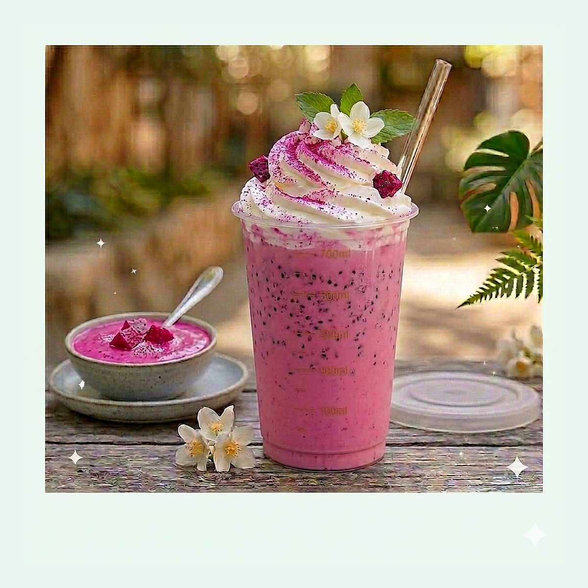 Pitaya Cream Topping