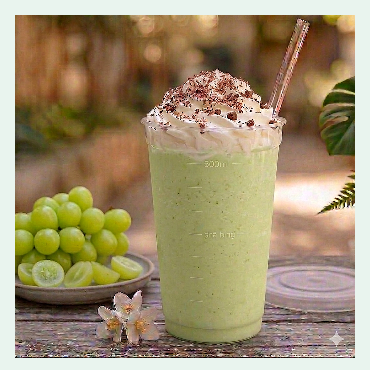 Green Grape Cream Topping