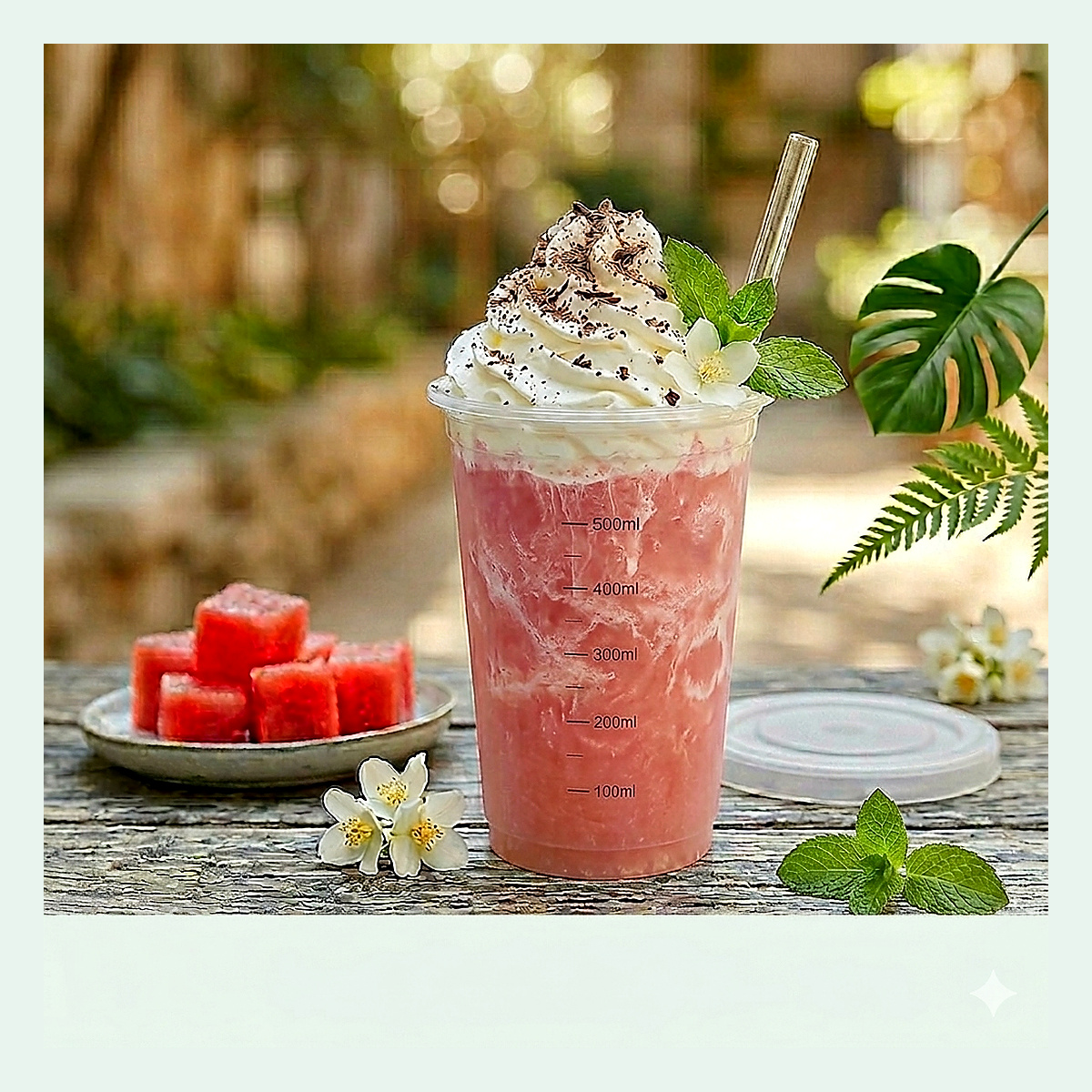 Watermelon Cream Topping