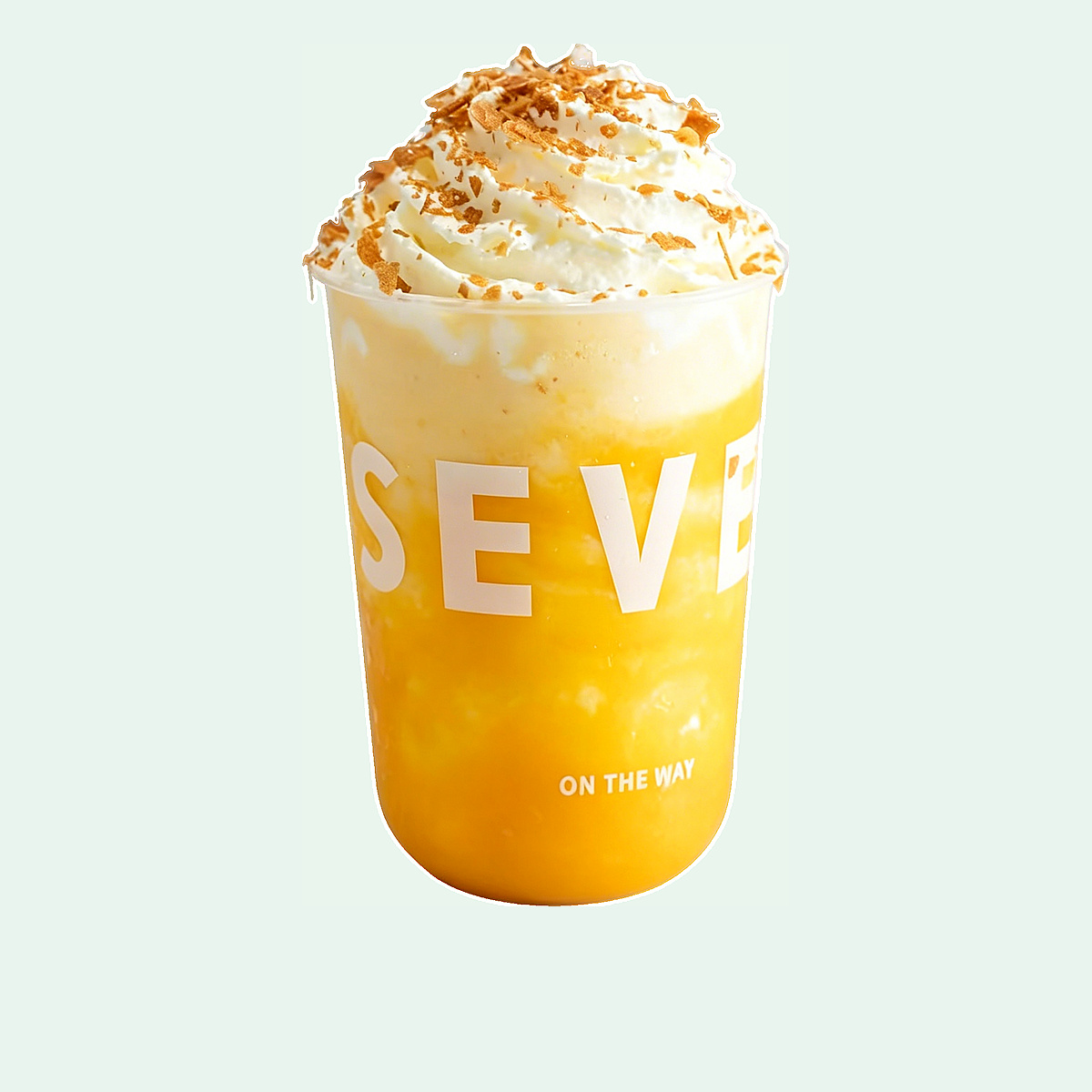 Mango Smoothie Cream Topping