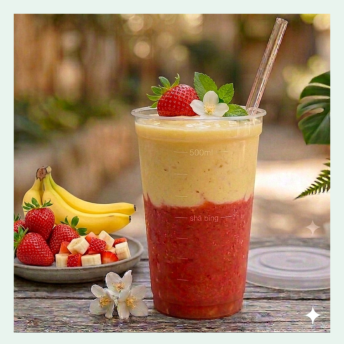 Strawberry&amp;Banana Mixed Smoothie